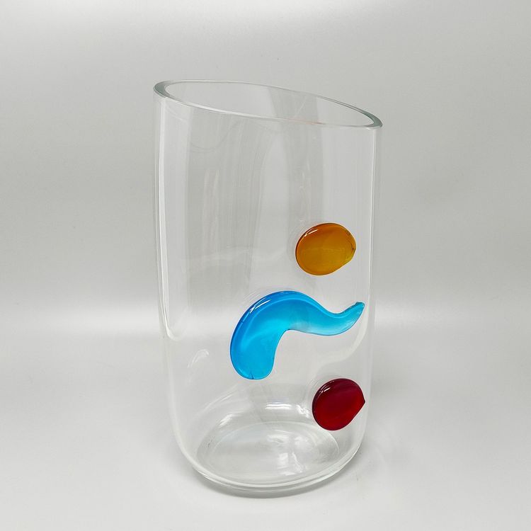 Erstaunliche Vase aus Glas von Alfredo Barbini aus den 1990ern. Hergestellt in Italien