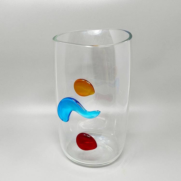 Erstaunliche Vase aus Glas von Alfredo Barbini aus den 1990ern. Hergestellt in Italien