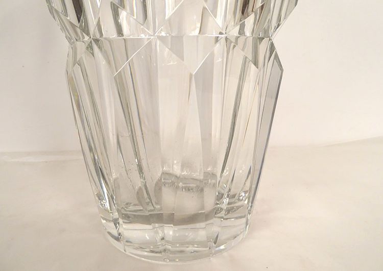 Saint-Louis Cut Crystal Vase France Camaret Model 20th Century