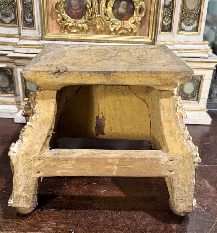 Gilded Wooden Church Base - 18th Century