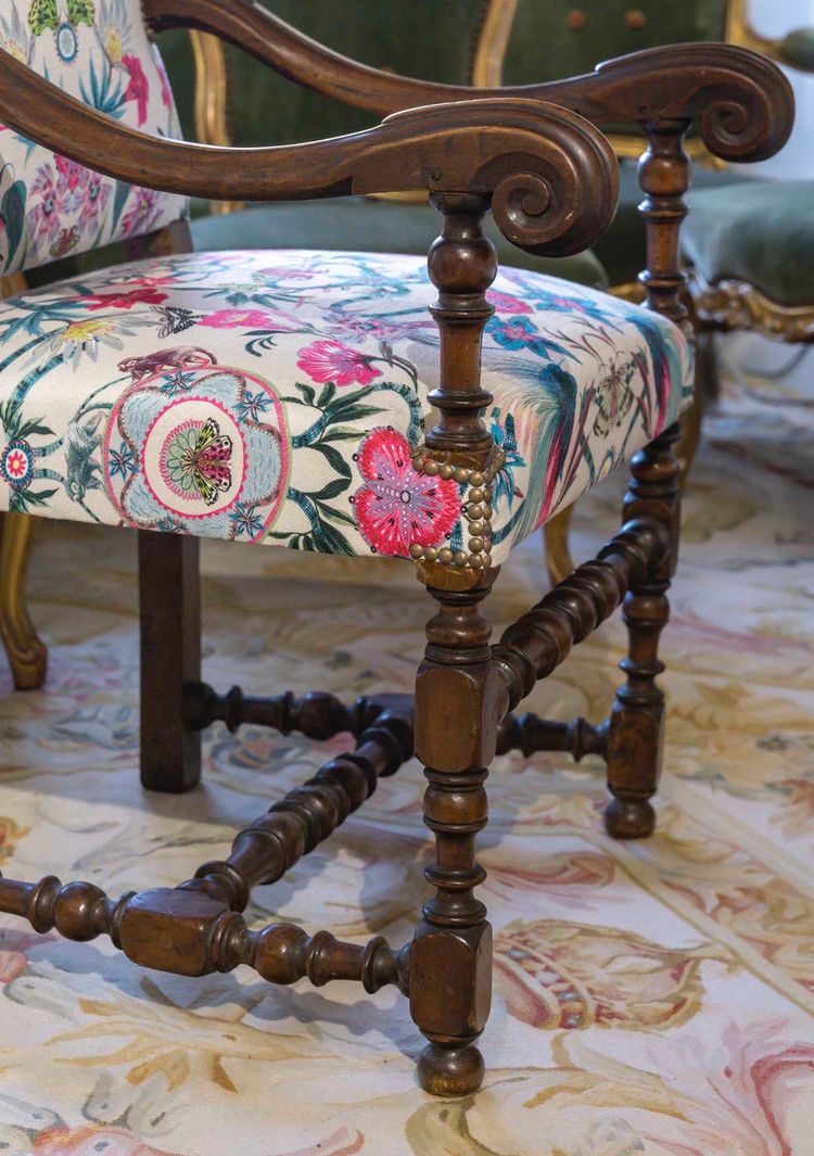 A Pair of Louis XIII Style Armchairs, 18th Century