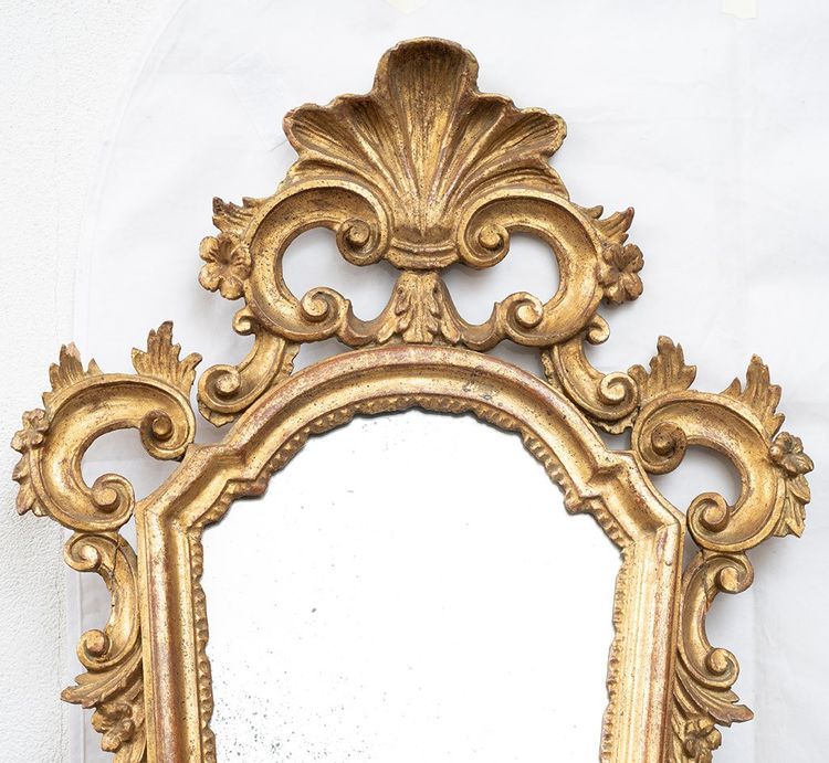 Pair of antique Venetian mirrors, 19th century.