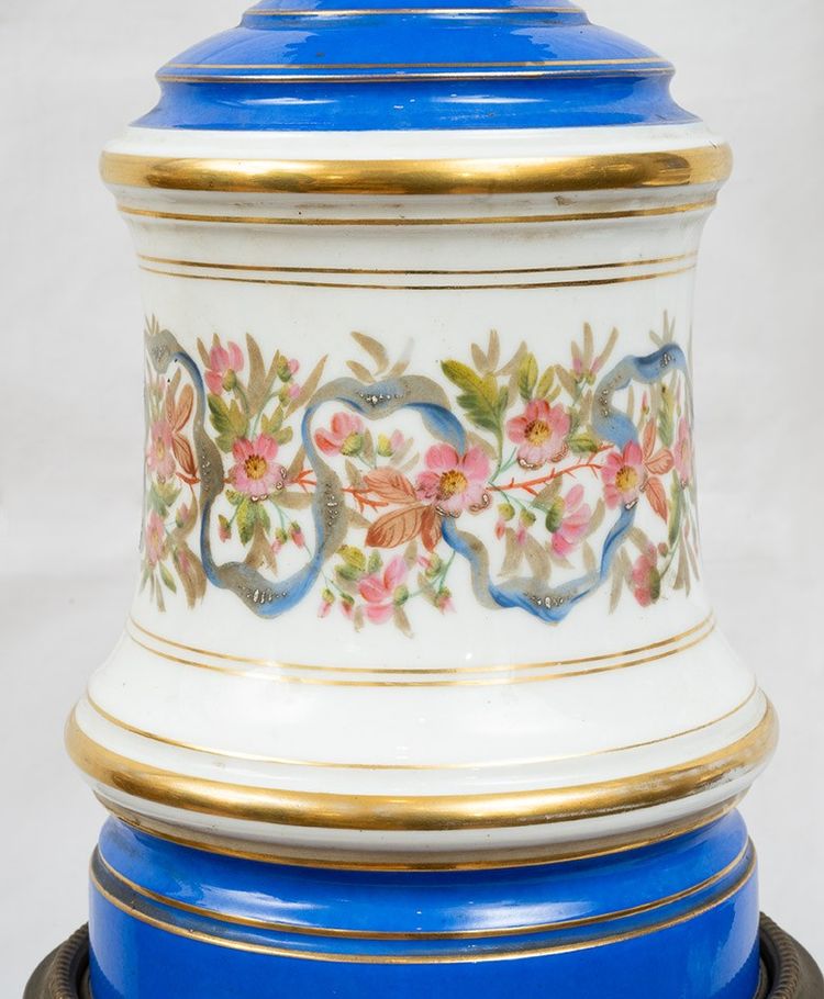 Pair of Porcelain Lamps France 19th Century.