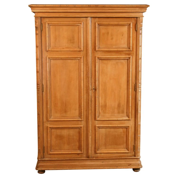 Bamboo style pitch pine cabinet