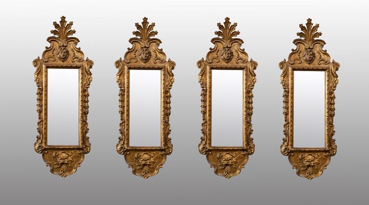 Group of four mirrors, Venice, 18th century.