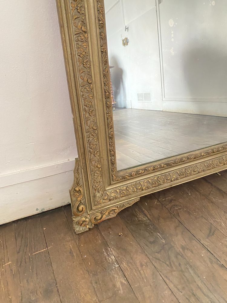 Large 19th Century Mercury Gilded Mirror – 76 cm X 122 cm