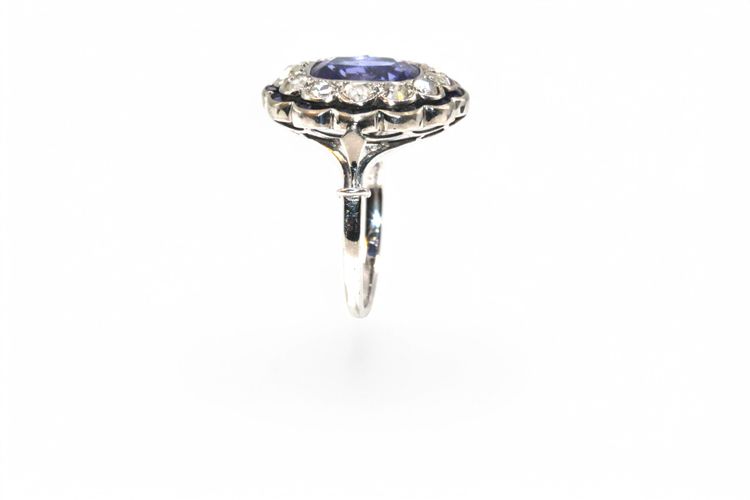 Anello Art Déco Tanzanite