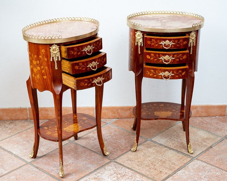 Pair of bedside tables from the early 20th century.