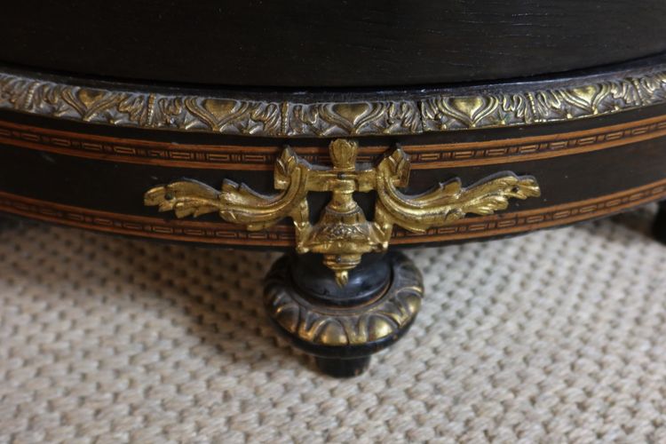 Pair of 19th century inlaid corner cabinets