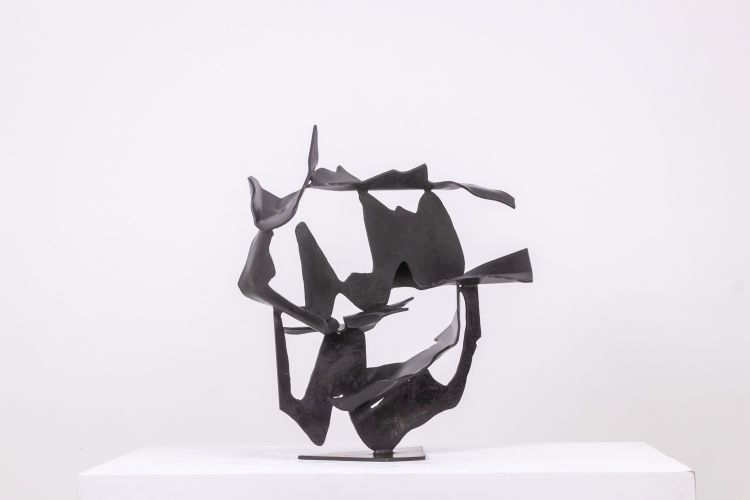 Jean Campa. Abstract metal sculpture. 1980s. LS6217809C