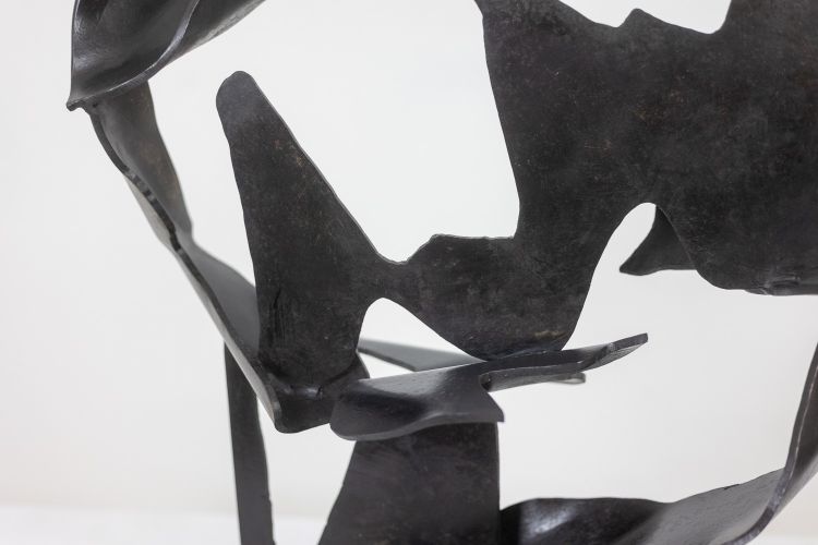 Jean Campa. Abstract metal sculpture. 1980s. LS6217809C