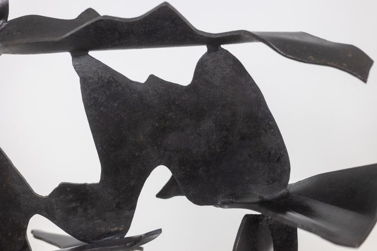 Jean Campa. Abstract metal sculpture. 1980s. LS6217809C