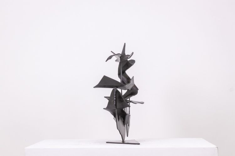 Jean Campa. Abstract metal sculpture. 1980s. LS6217809C