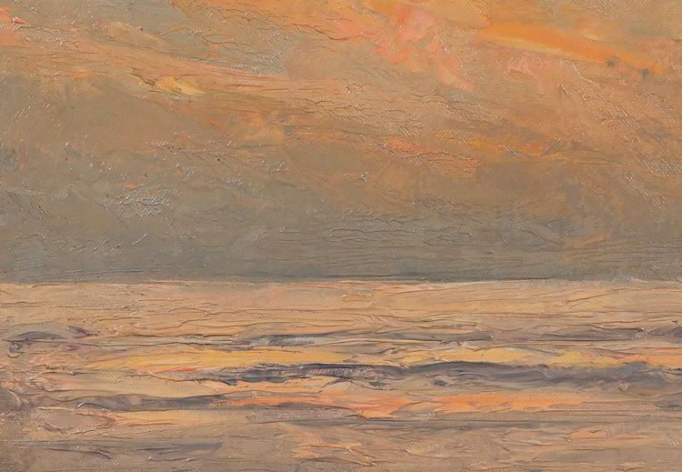 Joseh François 1851-1940 Study of sky at sea, seascape, painting, impressionism