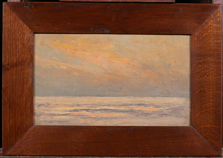 Joseh François 1851-1940 Study of sky at sea, seascape, painting, impressionism