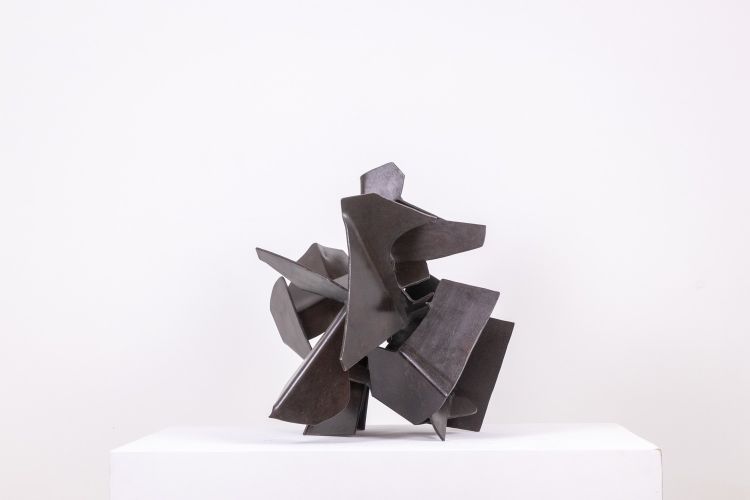 Jean Campa. Sculpture in cut patinated iron. 1980s. LS62181309P