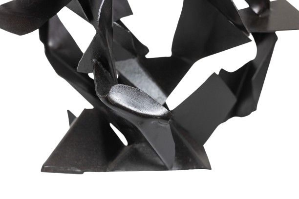 Jean Campa. Abstract sculpture in patinated iron. 1980s. LS62191309U