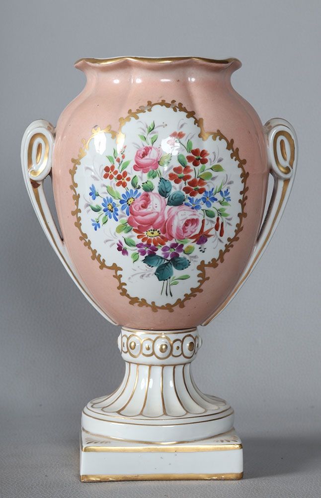 Vase porcelaine d’époque Empire, 28 cm