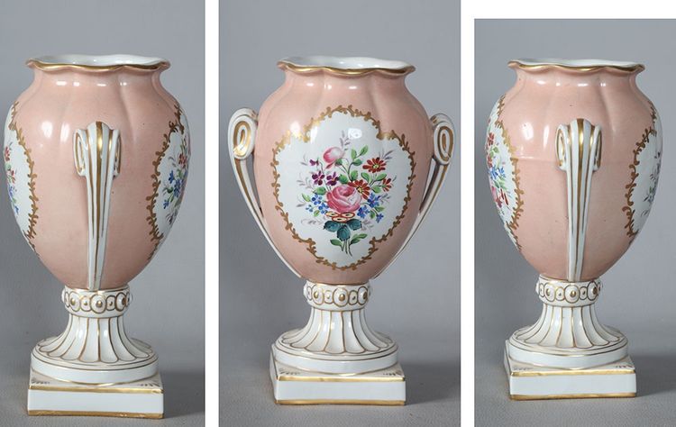 Vase porcelaine d’époque Empire, 28 cm