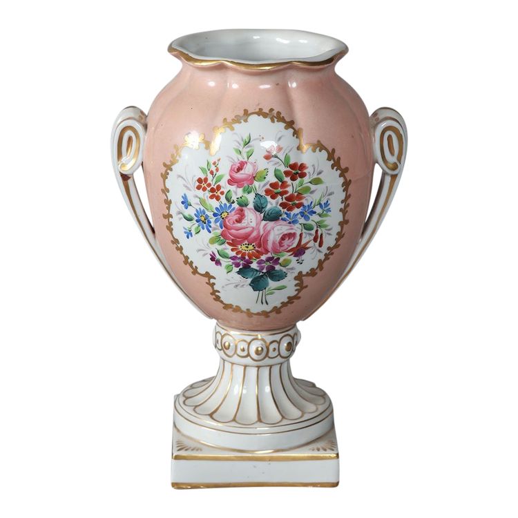 Vase porcelaine d’époque Empire, 28 cm