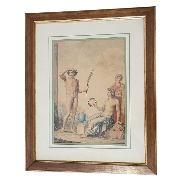 After A Appiani, Watercolor Drawing, Mythological Scene, Late 18th/early 19th Century