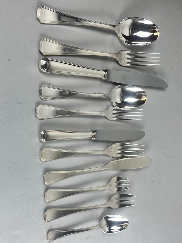 Christofle America model cutlery set 139 pieces