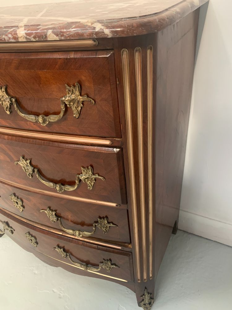 20th century rosewood and mahogany chest of drawers