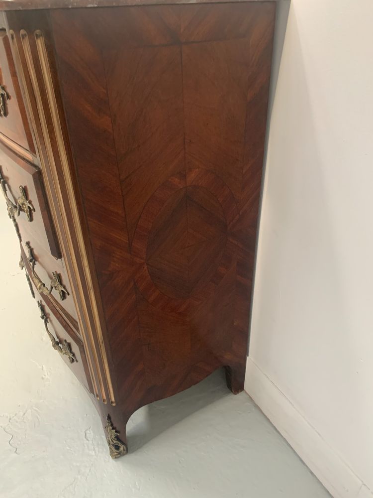 20th century rosewood and mahogany chest of drawers