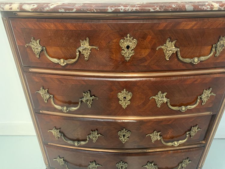 20th century rosewood and mahogany chest of drawers