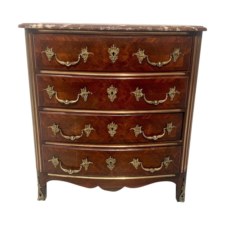 20th century rosewood and mahogany chest of drawers