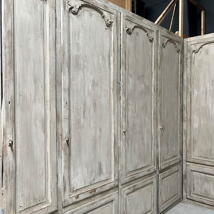 Louis XV style storage front paneling