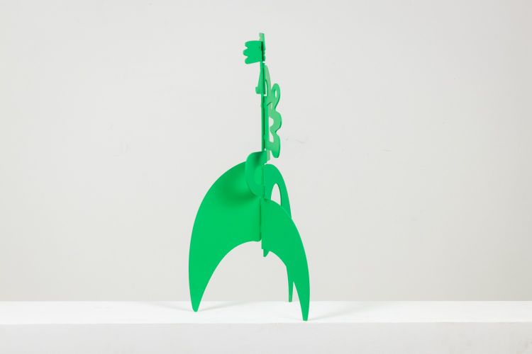 Antonine de Saint Pierre. Green sculpture “The Kiss”. Contemporary. LS6245487Y