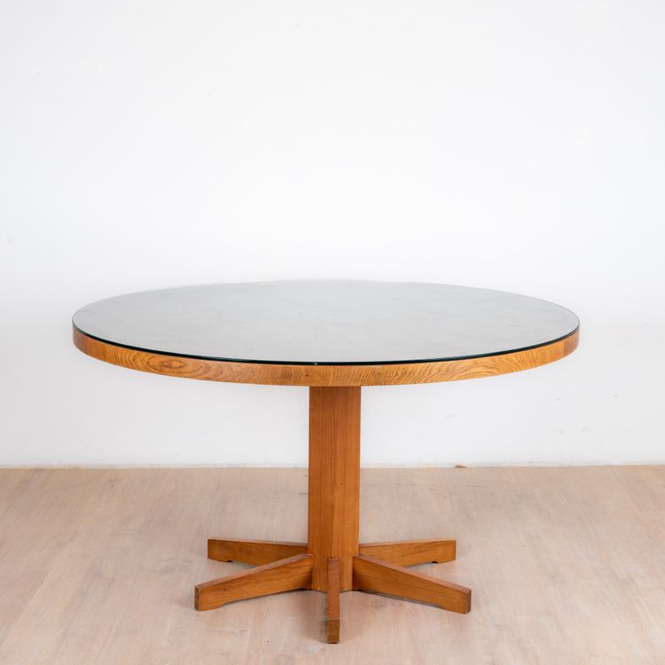 Round Dining Table in Pine, 1983