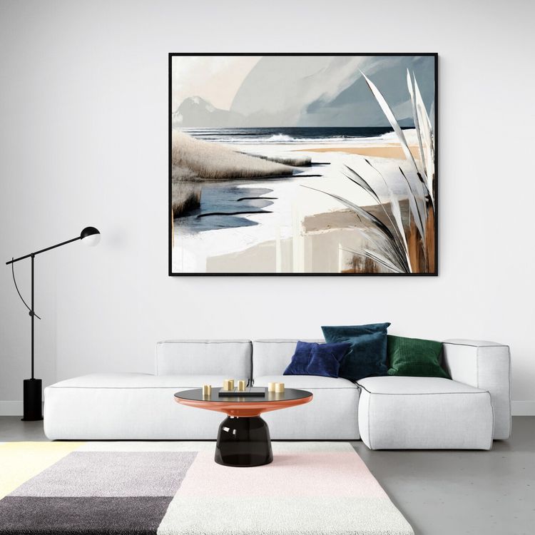 Large abstract painting Ile d'Oleron XXL