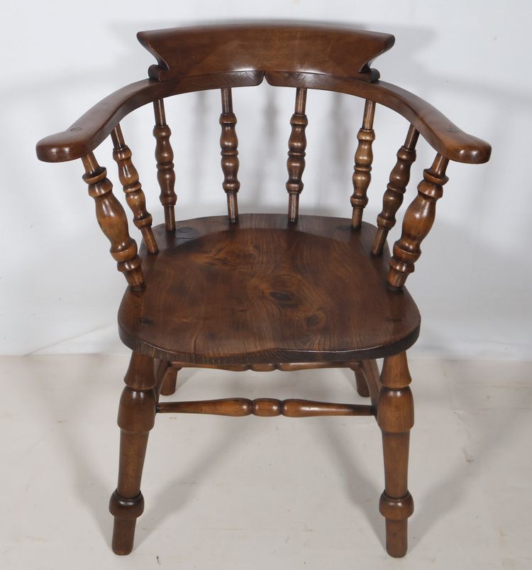 Set of 4 English Windsor style armchairs from the Victorian era