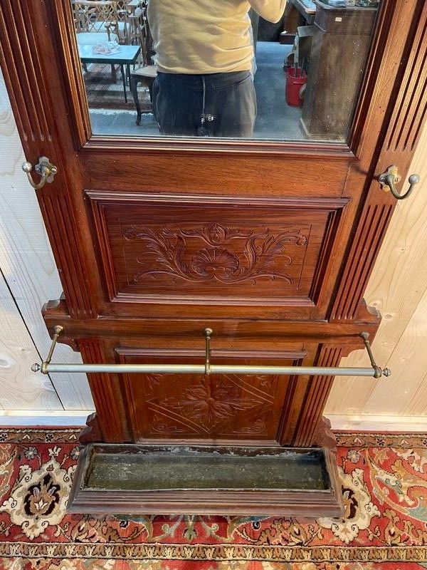 Porteminanteau - Napoleon III mahogany cloakroom