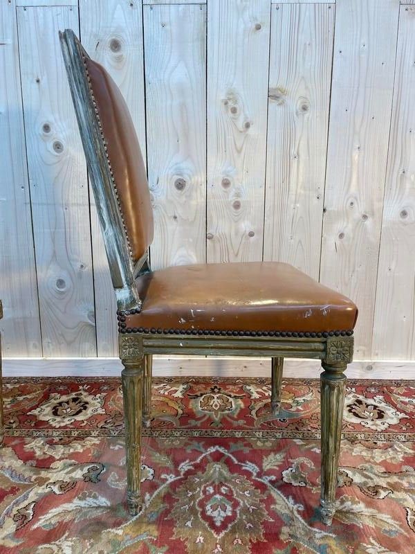 Suite of 4 Louis XVI style chairs