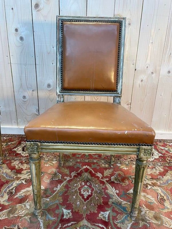 Suite of 4 Louis XVI style chairs