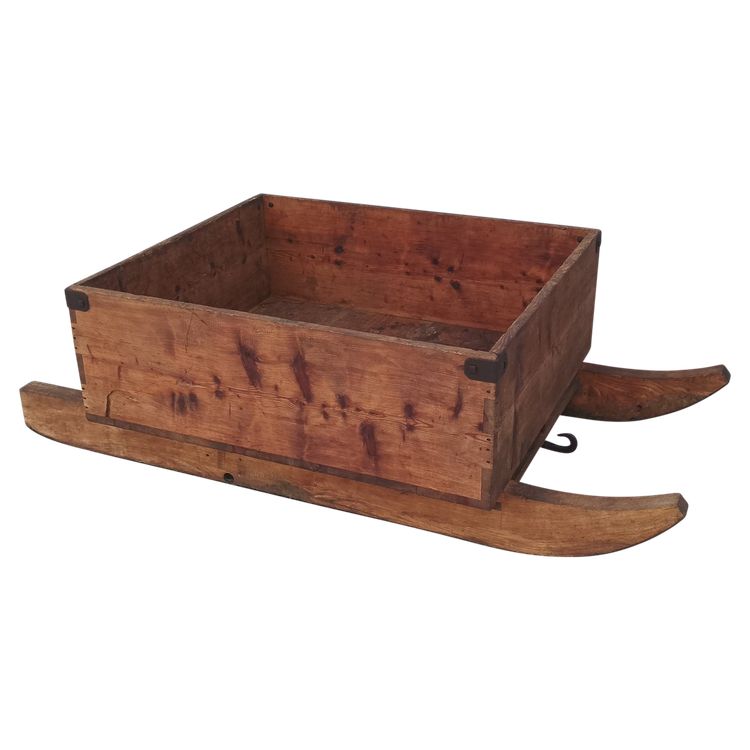 Large pine hay sled