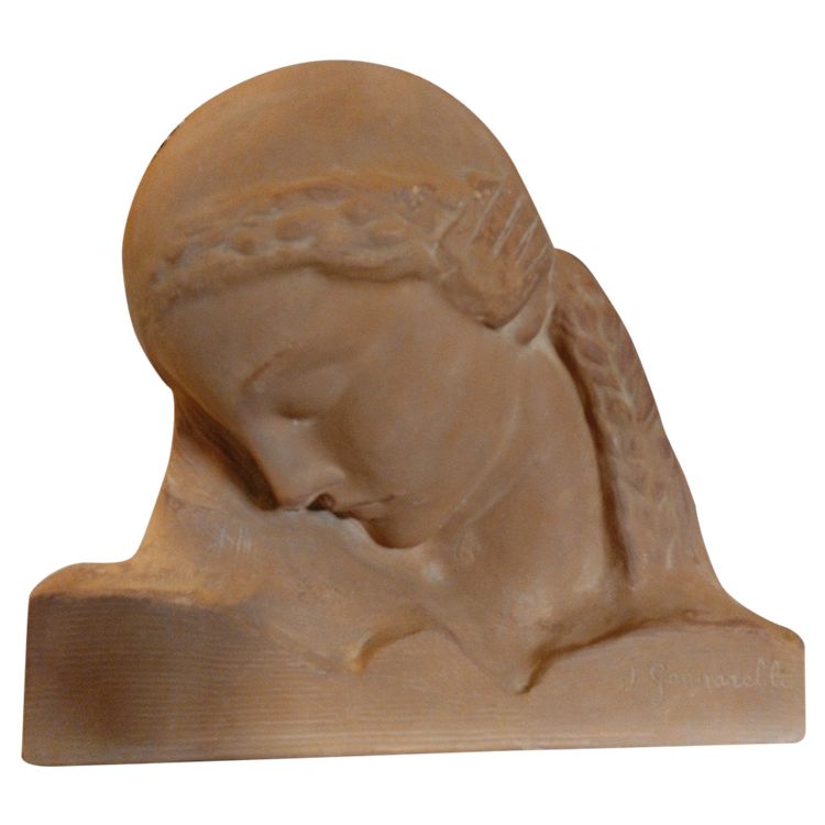 Sculpture - Terracotta - Meditation - A. Genarelli ( 1881-1943)