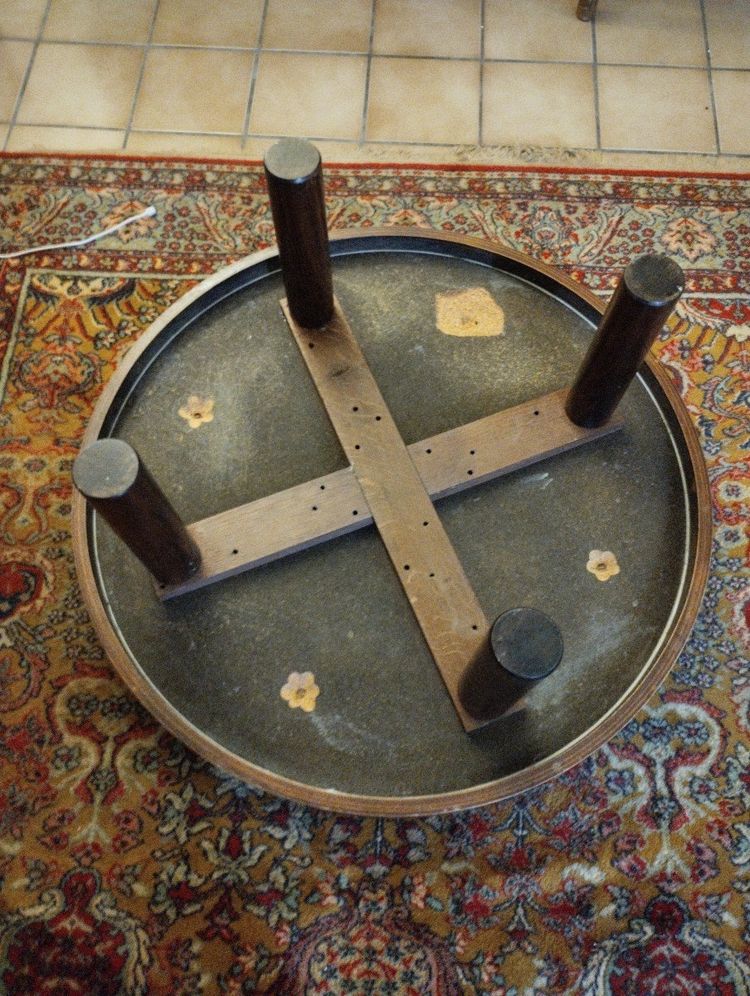 Table Basse - Herbarium - Ceramics - Raymonde Leduc - V. 1960.