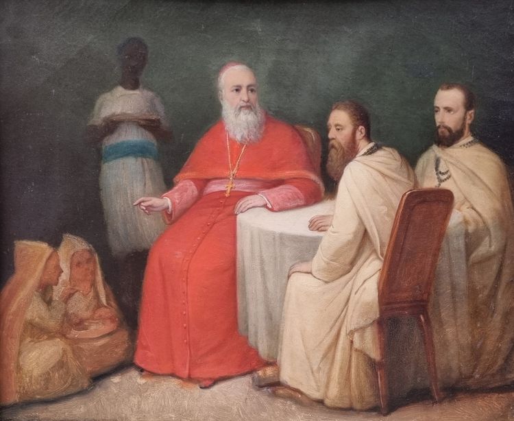 Cardinal Lavigerie and two White Fathers