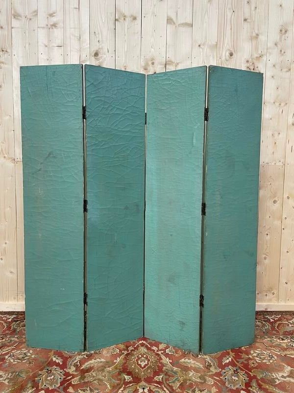 Painted wooden screen