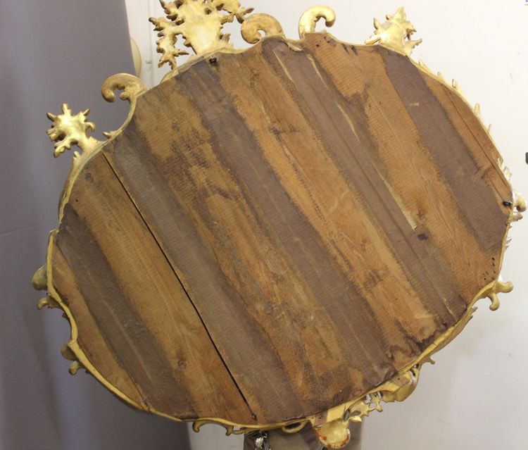 Large Louis XV Gilded Stucco Mirror XIX