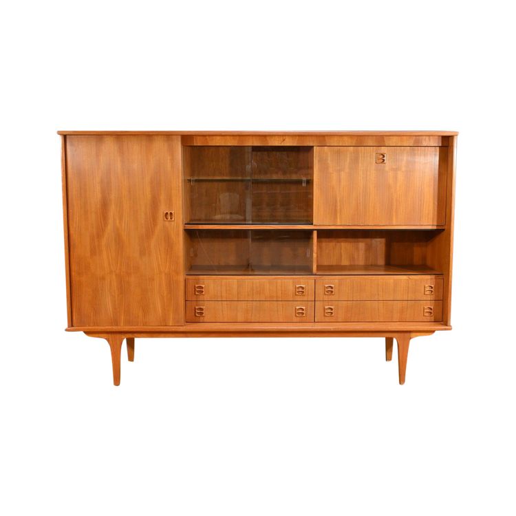 Scandinavian Sideboard in Blond Teak – 1970