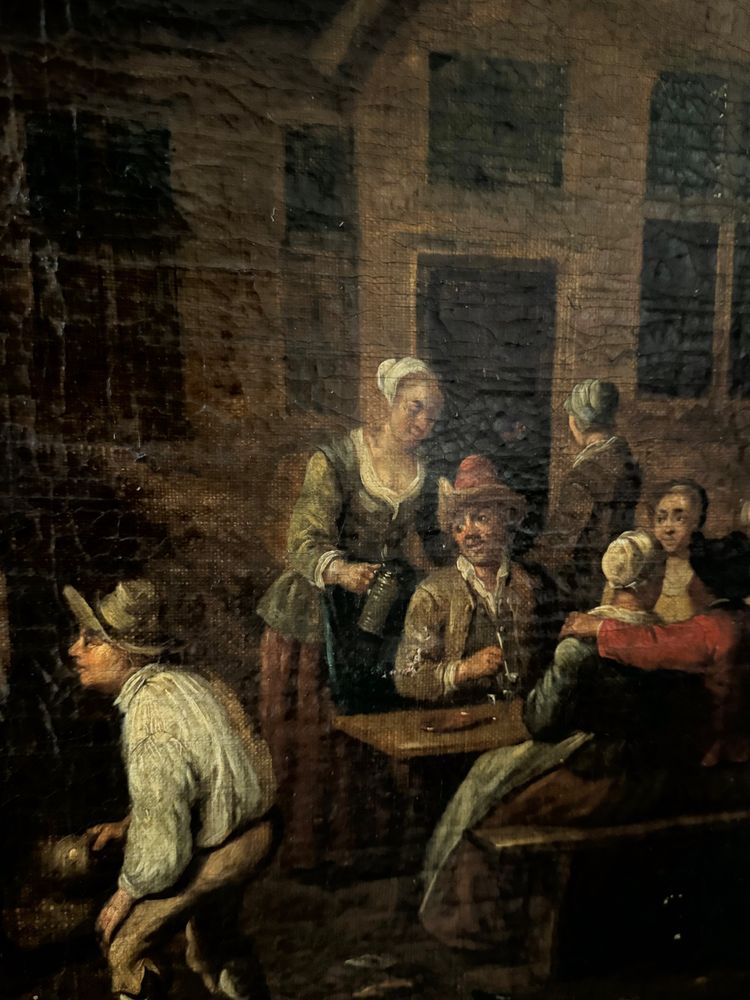 Bowling game, 18th century Dutch school