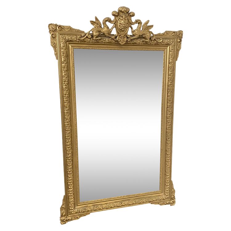 Large 19th Century Gilded Mirror – 86 cm X 140cm