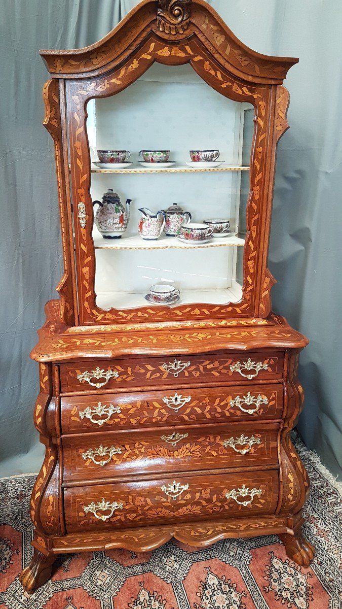 Commode Vitrine - Meuble Hollandais - époque 18ème