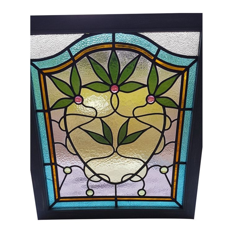 Art Nouveau stained glass window