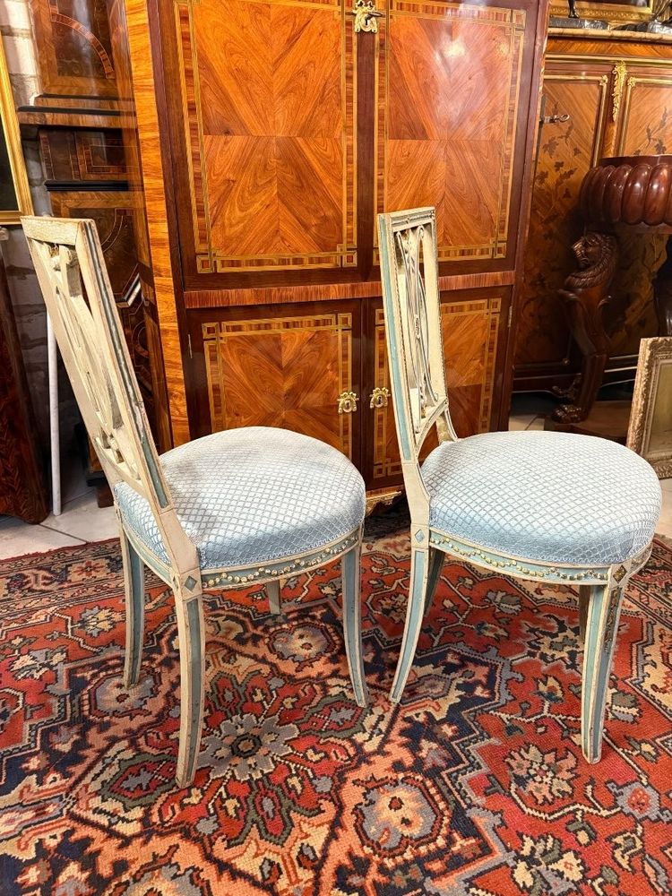 PAIRE DE CHAISES DIRECTOIRE LOUIS XVI